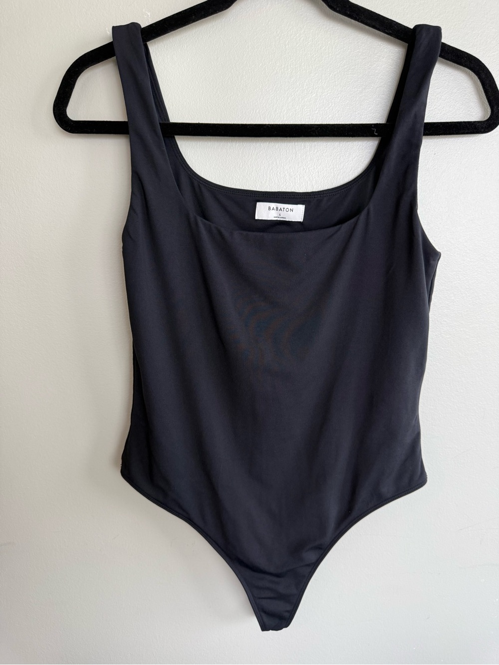 Aritzia Babaton Black Thong Bodysuit
